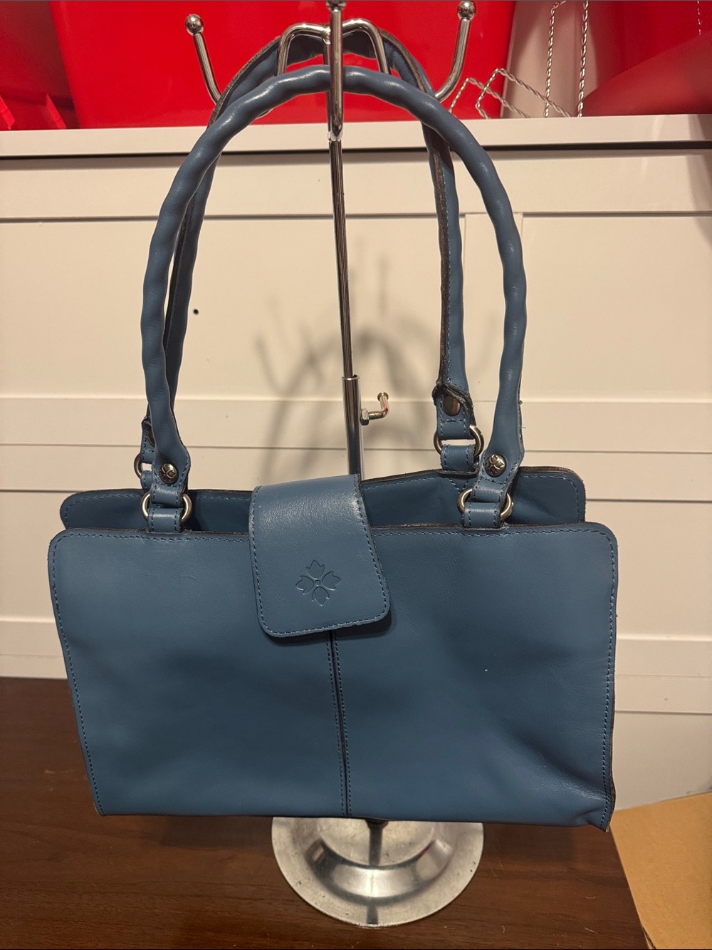 Patricia Nash Brown Leather Rienzo Satchel.